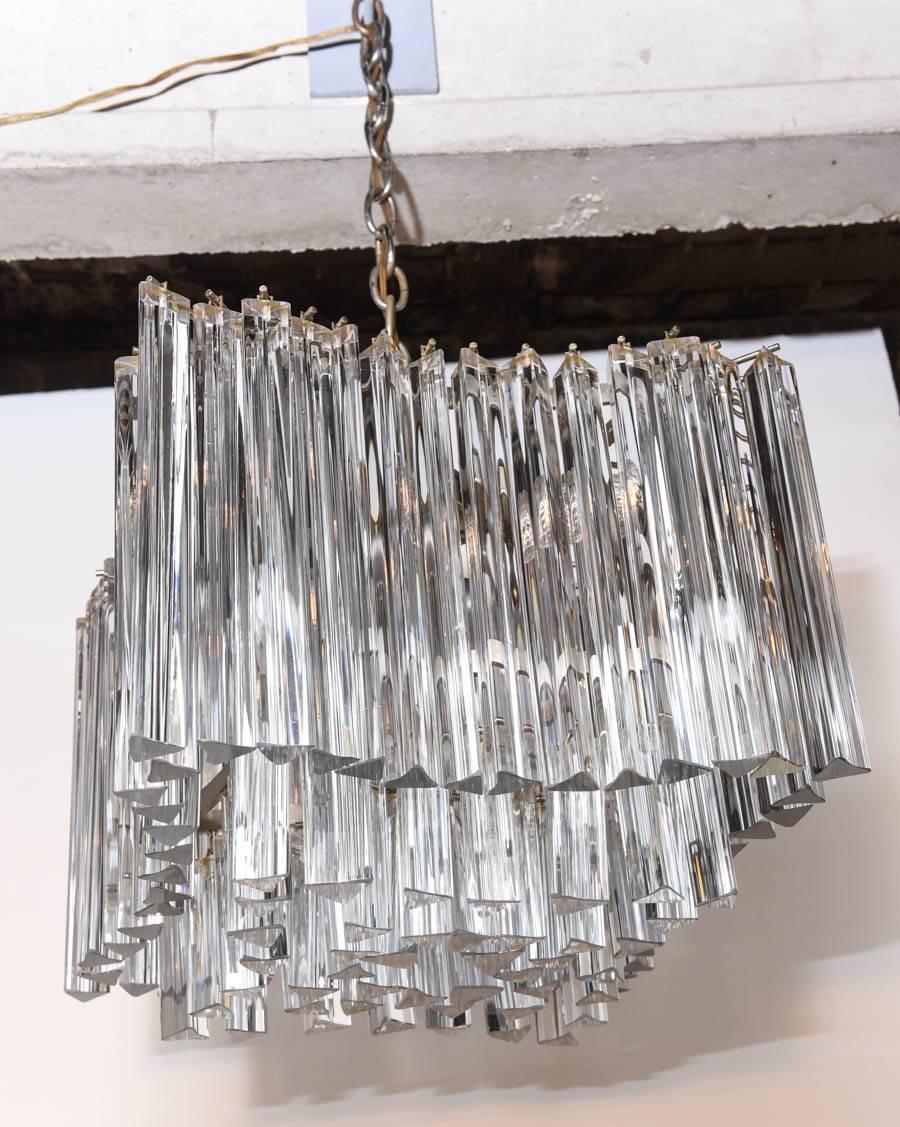 This very beautiful fixture is like a piece of jewelry - crystal shines.

This item is currently in our MIAMI showroom. Please call or email us directly for details or shipping quote.