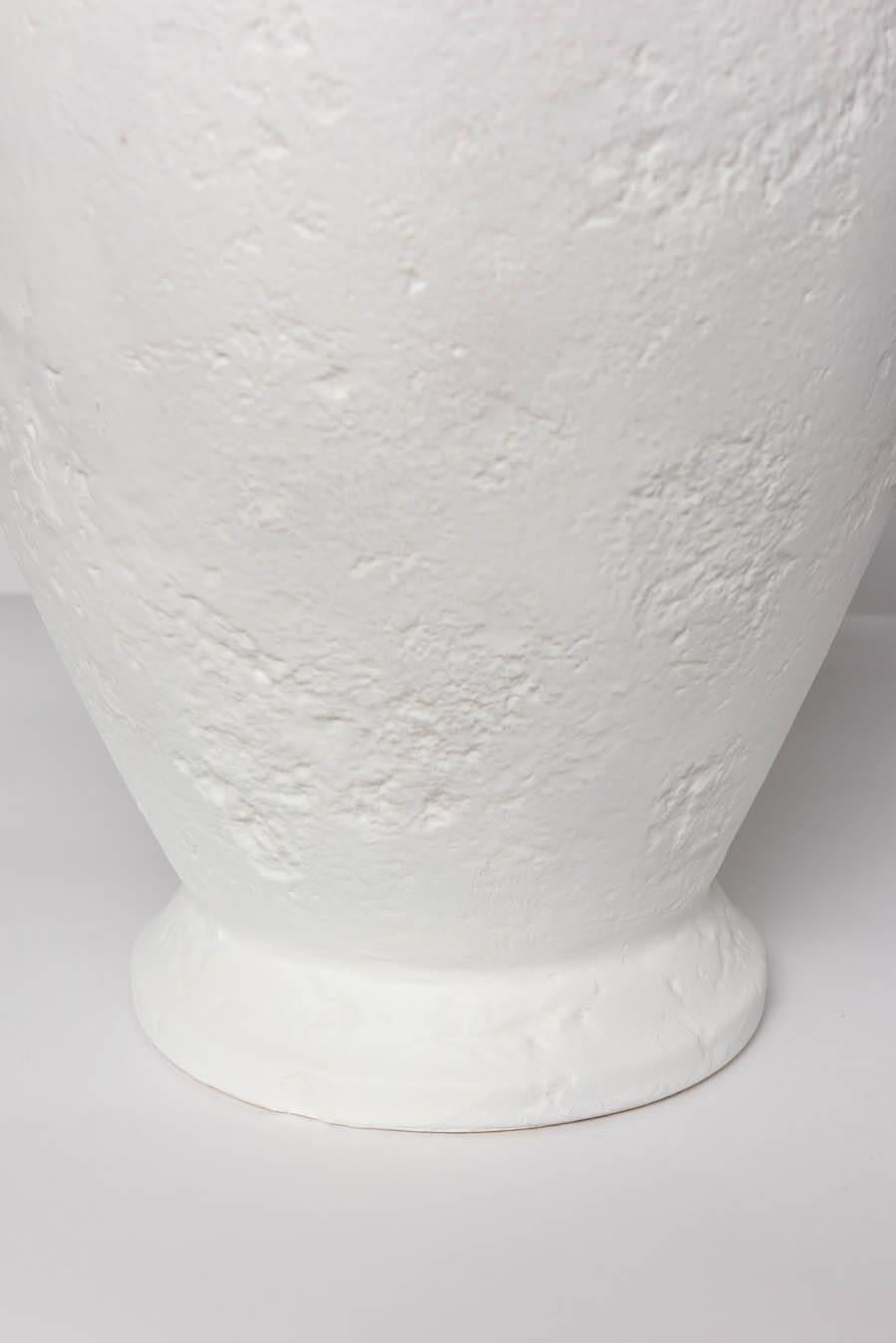 Pair of Egyptian Revival Style French Plaster Table Lamps 3