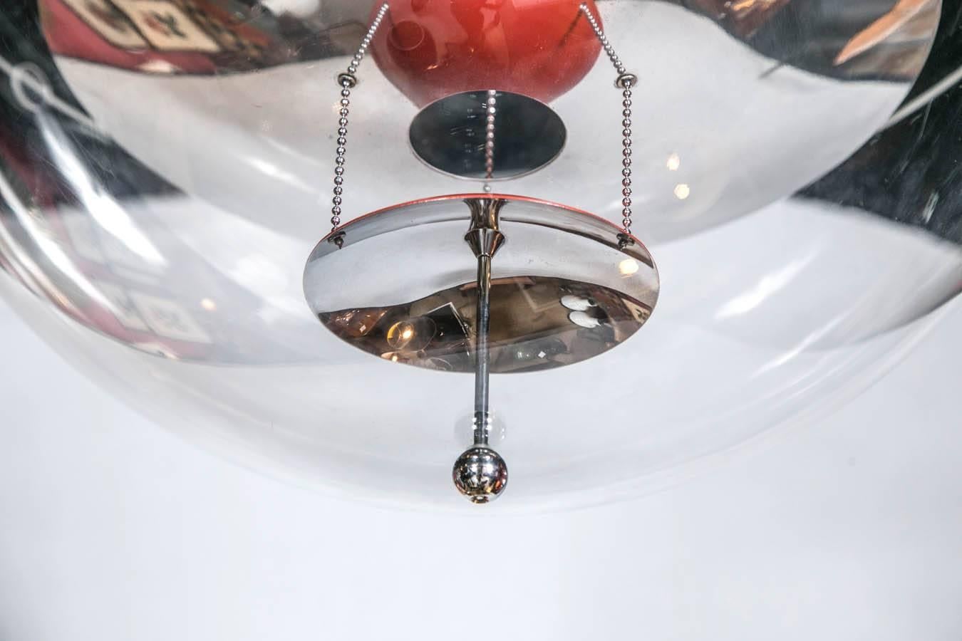 Danish Verner Panton Globe Chandelier For Sale