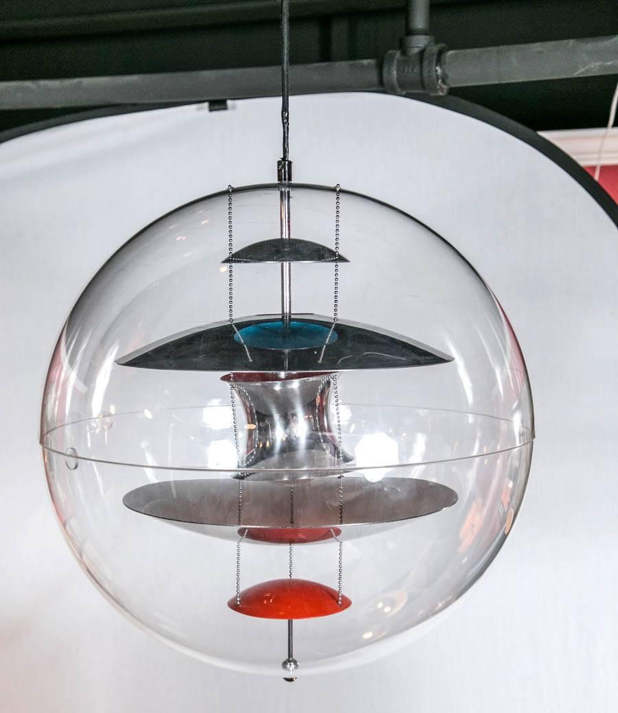 Verner Panton Globe Chandelier For Sale 3
