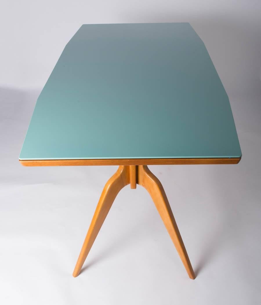 Center table with glass top in the Style of Campo and Graffi, Italy circa 1950 For Sale 3