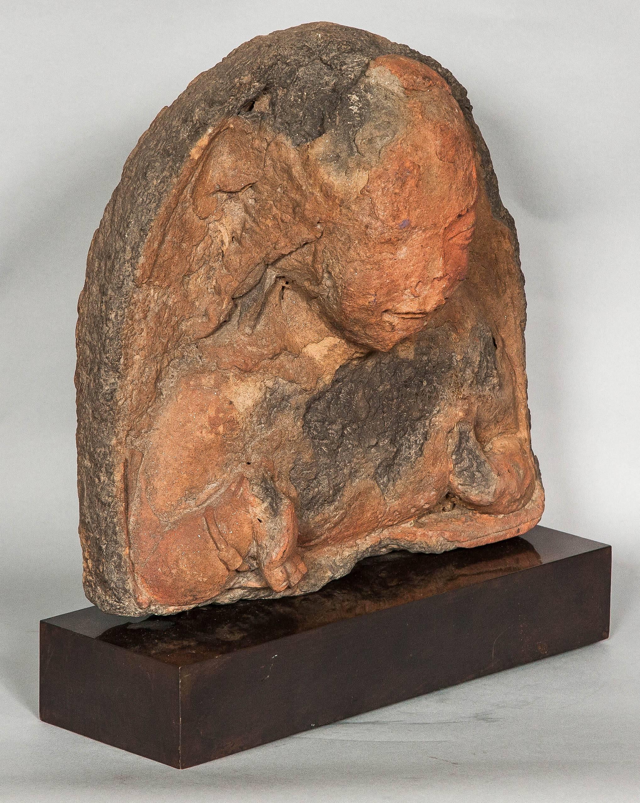 18th Century and Earlier Indian Terracotta Relief, 5th century For Sale