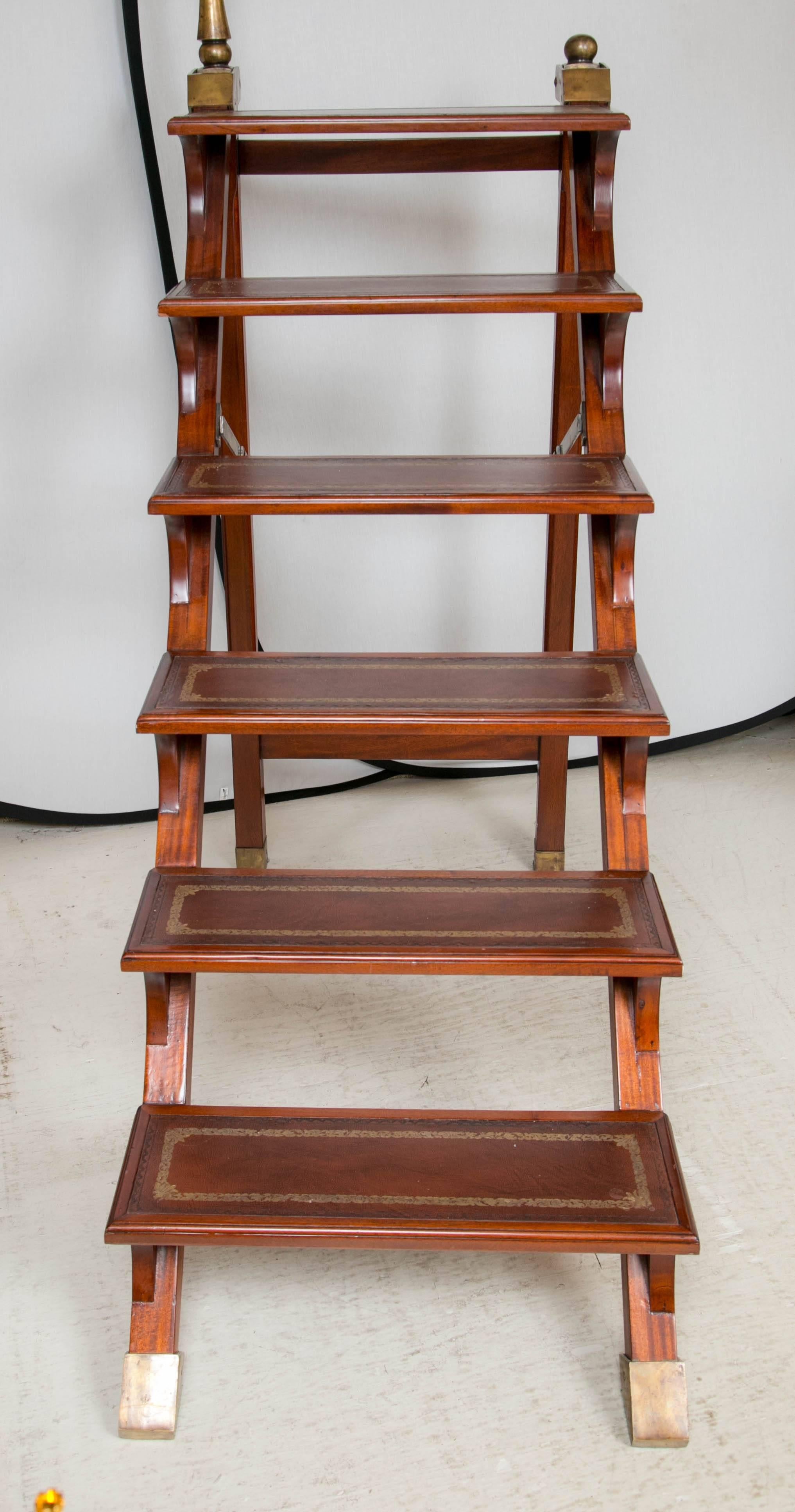 English Library Folding Steps Ladder