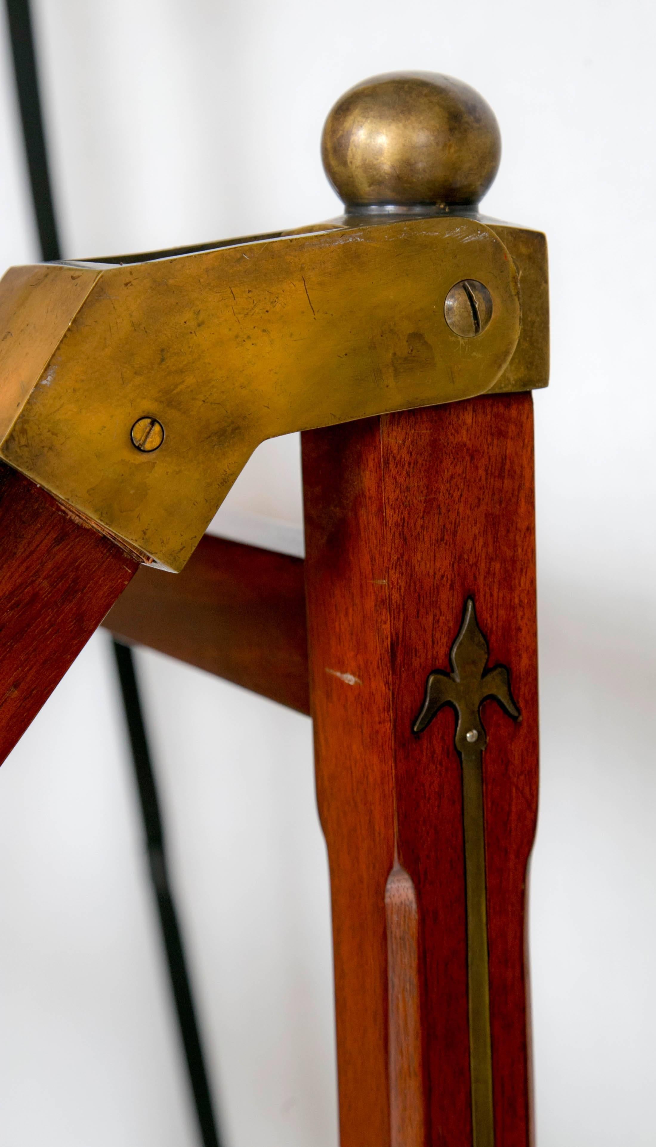 19th Century Library Folding Steps Ladder