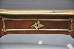 Rococo Style Bureau Plat with Gilt Bronze Mounts, France, 1880