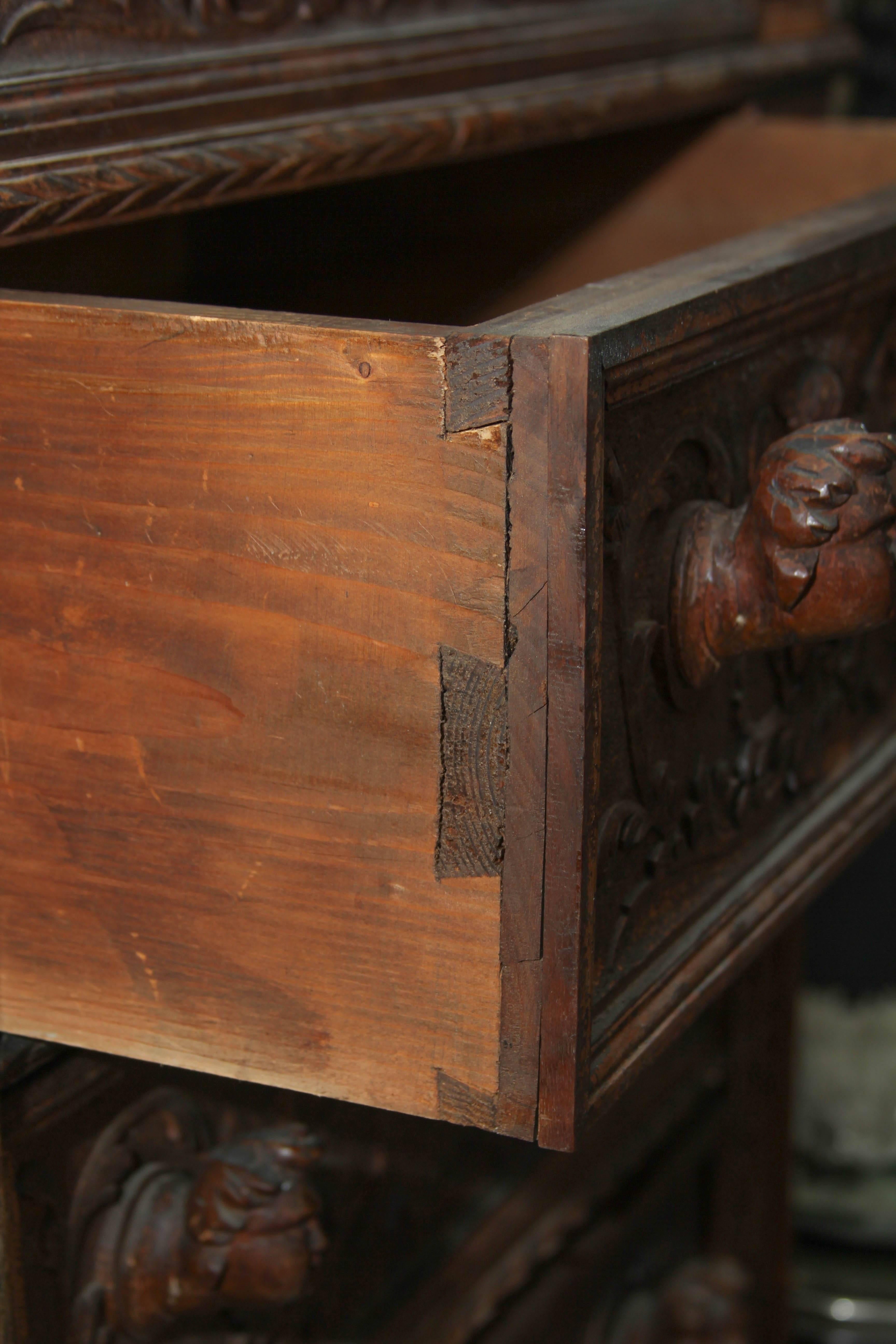 Hand-Carved Highboy or Chest For Sale 5