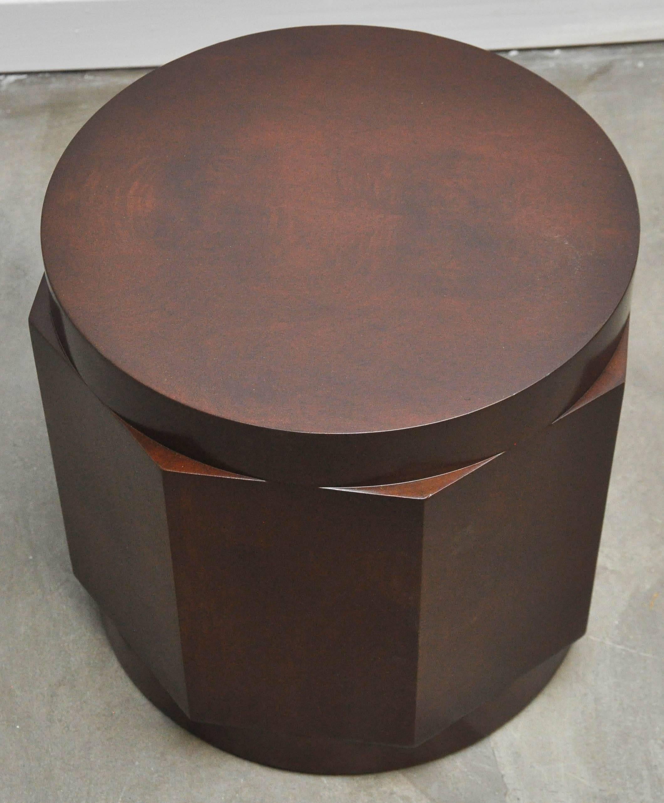 Dunbar Walnut Burl Side Table by Edward Wormley In Excellent Condition In Chicago, IL