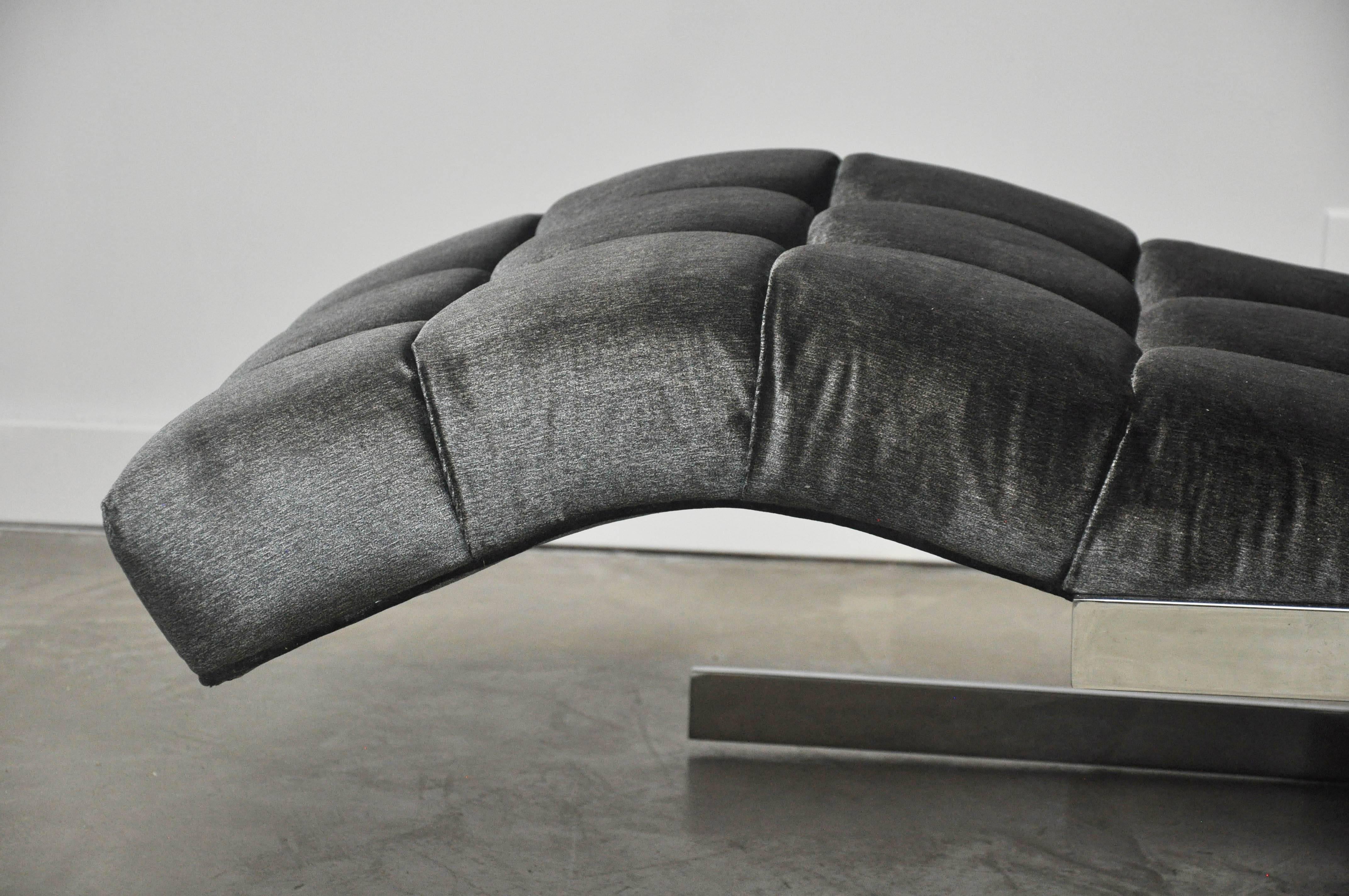 American Milo Baughman Chaise
