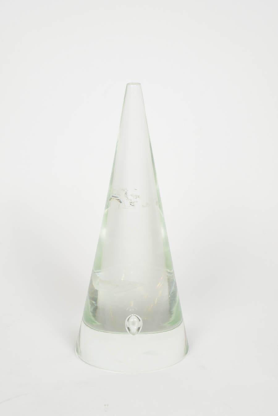 Mid-20th Century Set of Three Murano Glass Cone Sculpture