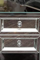 Custom Two-Drawer Mirrored Commode