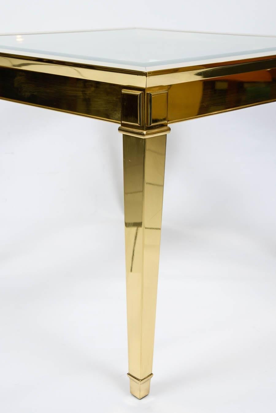 French Large and Elegant End Table in Bronze, circa 1980 For Sale