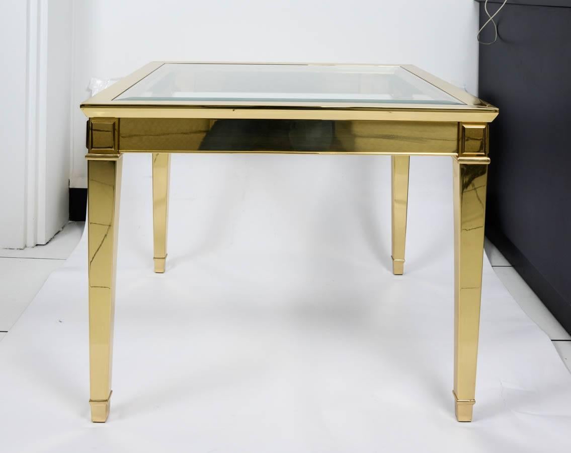 Large and Elegant End Table in Bronze, circa 1980 In Excellent Condition For Sale In Saint-Ouen, FR