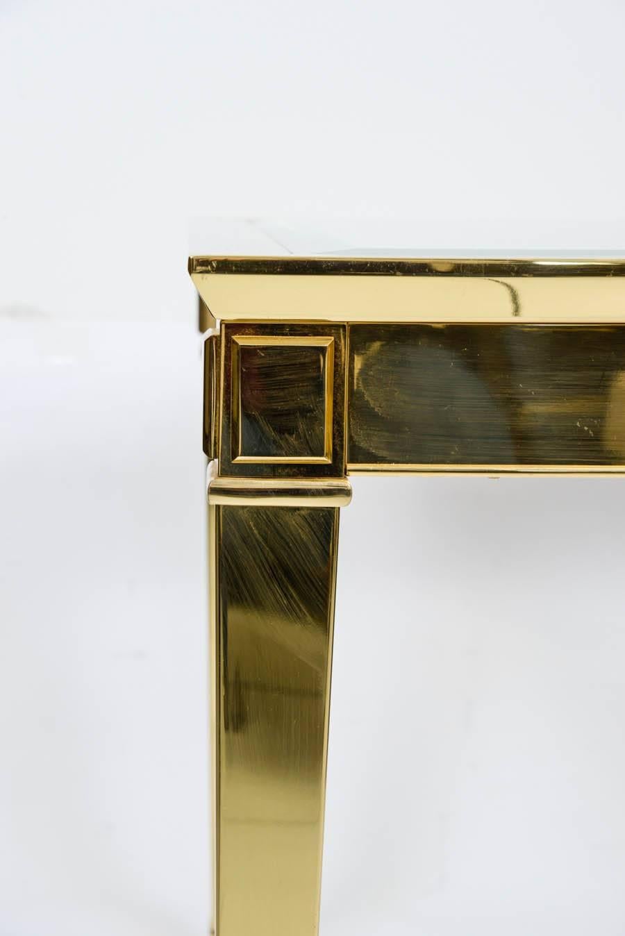 Large and Elegant End Table in Bronze, circa 1980 For Sale 1