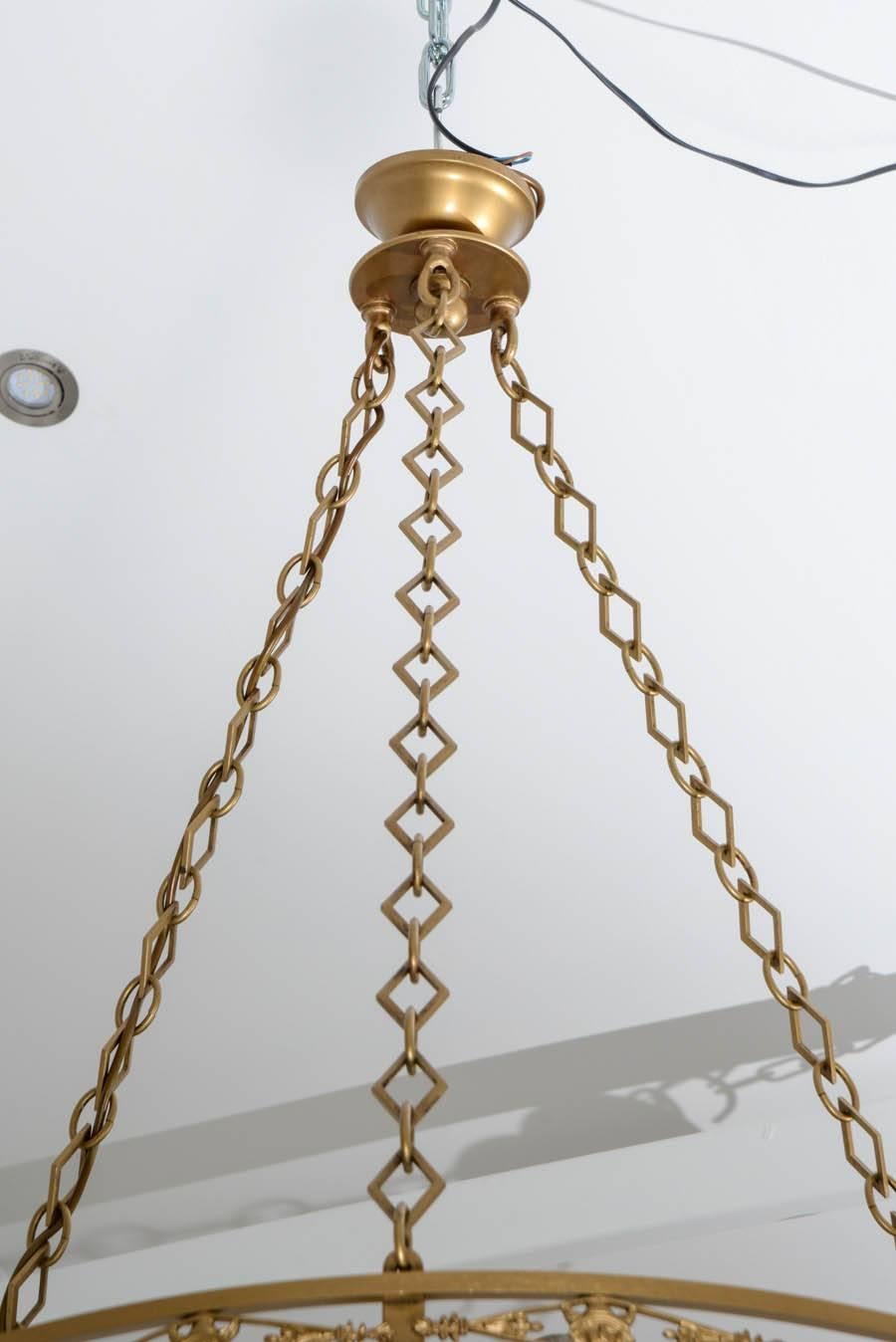 French Chandelier in the Neoclassical Spirit, circa 1950