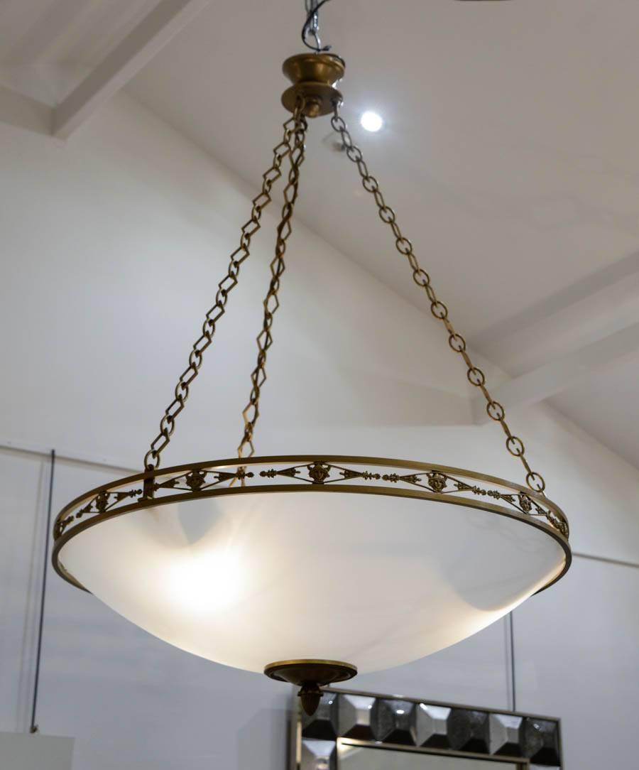 Chandelier in the Neoclassical Spirit, circa 1950 2