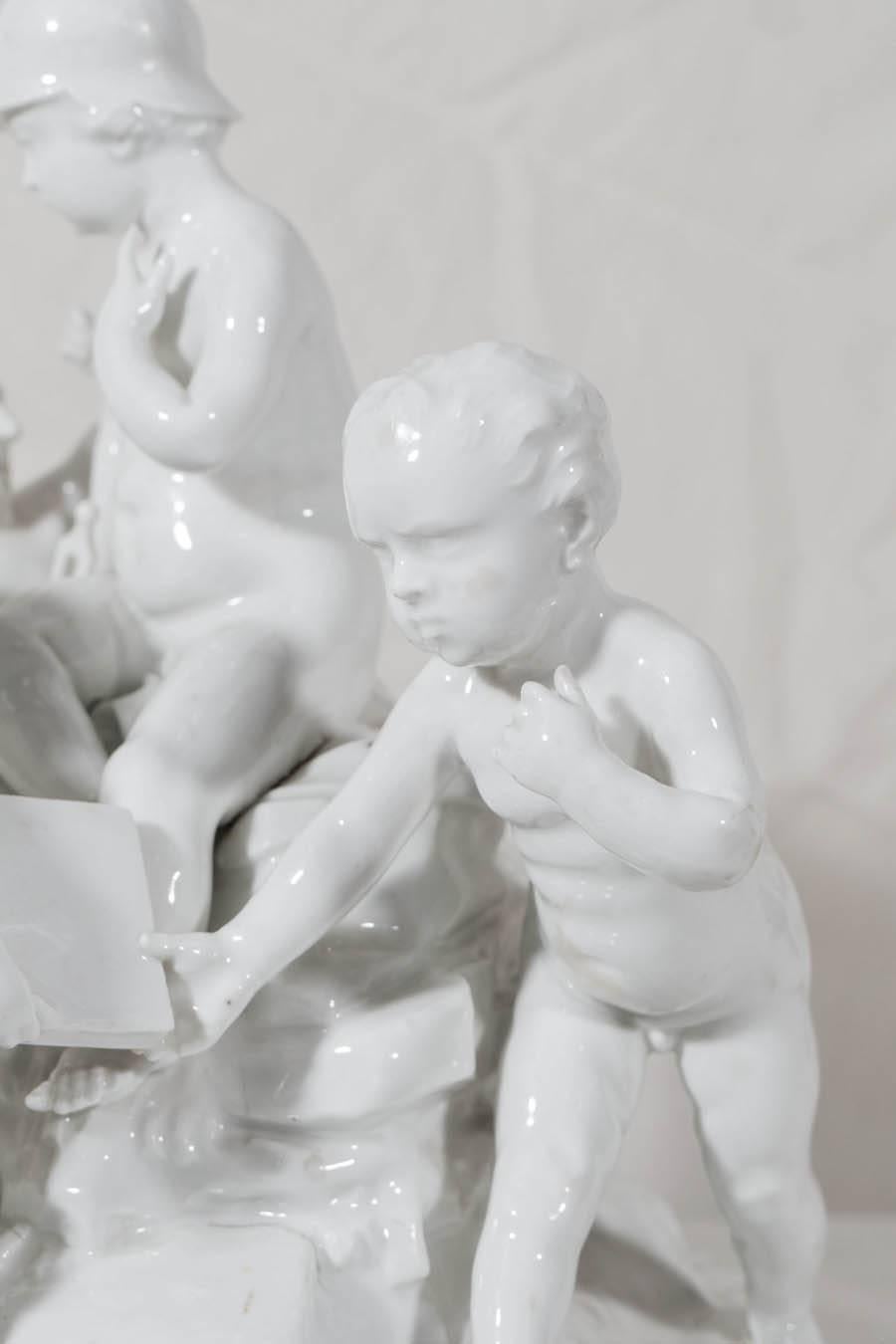 Antique Hochst Porcelain Höchster Porzellan Gruppe des Handels In Excellent Condition In Katonah, NY