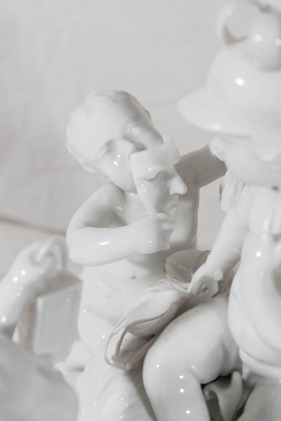 Antique Hochst Porcelain Höchster Porzellan Gruppe des Handels 2
