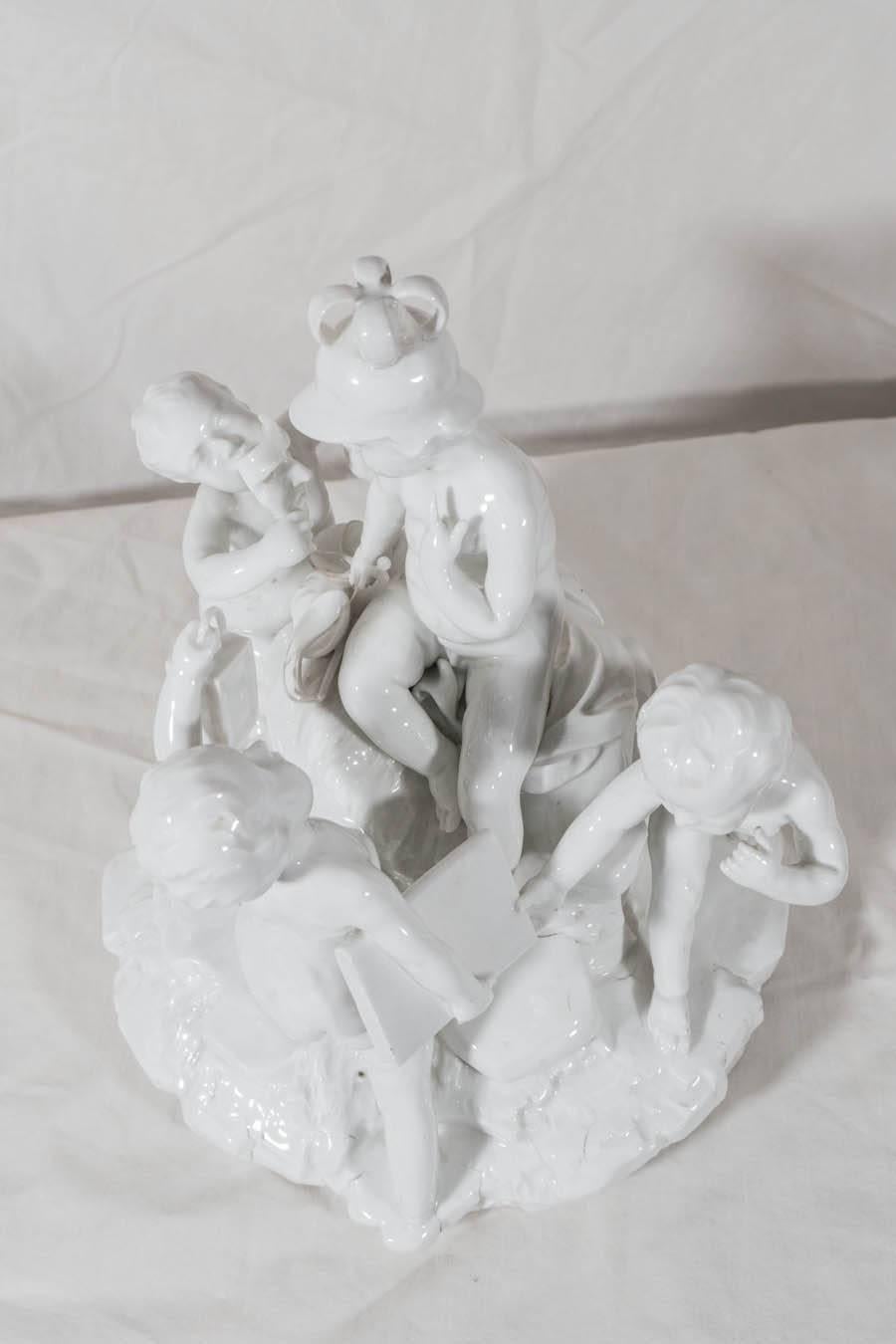 Antique Hochst Porcelain Höchster Porzellan Gruppe des Handels 3