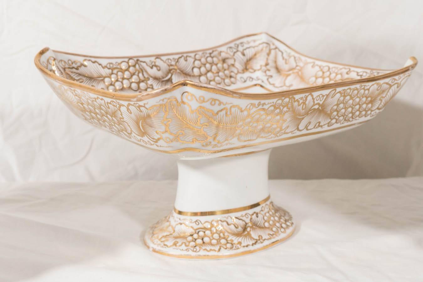 19th Century  Antique English Porcelain Service in a Style Similar to the Danish Flora Danica