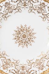 Set of a Dozen White and Gold Tiffany Dishes