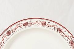 Dozen Sewell Creamware Dishes with Brown Painted Borders