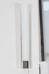 Pair of French Brass and Acrylic Wall Sconces, circa 1950