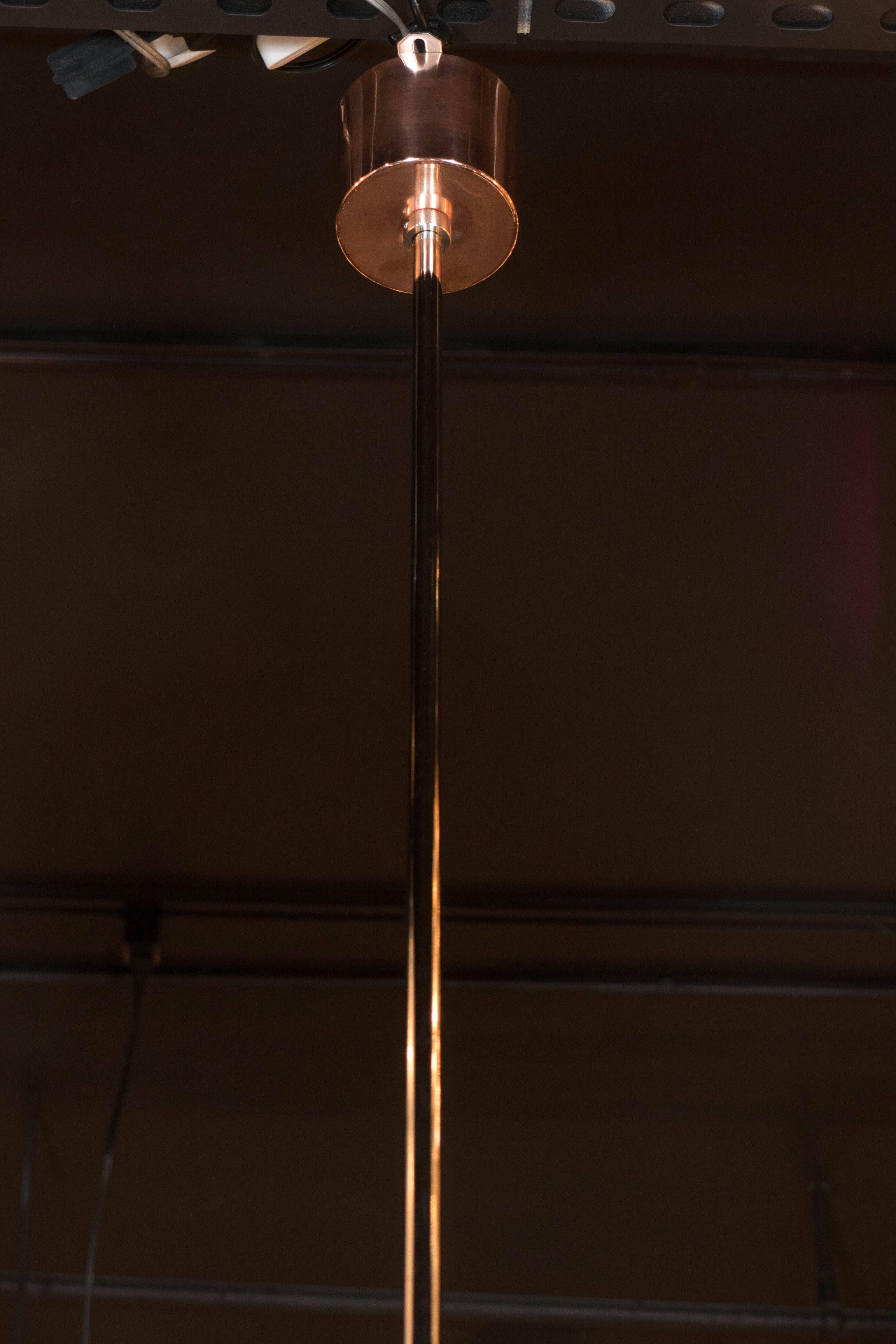 Mid-20th Century Industrial Mid-Century Modernist Copper Pendant by Hans Agne Jakobsson For Sale