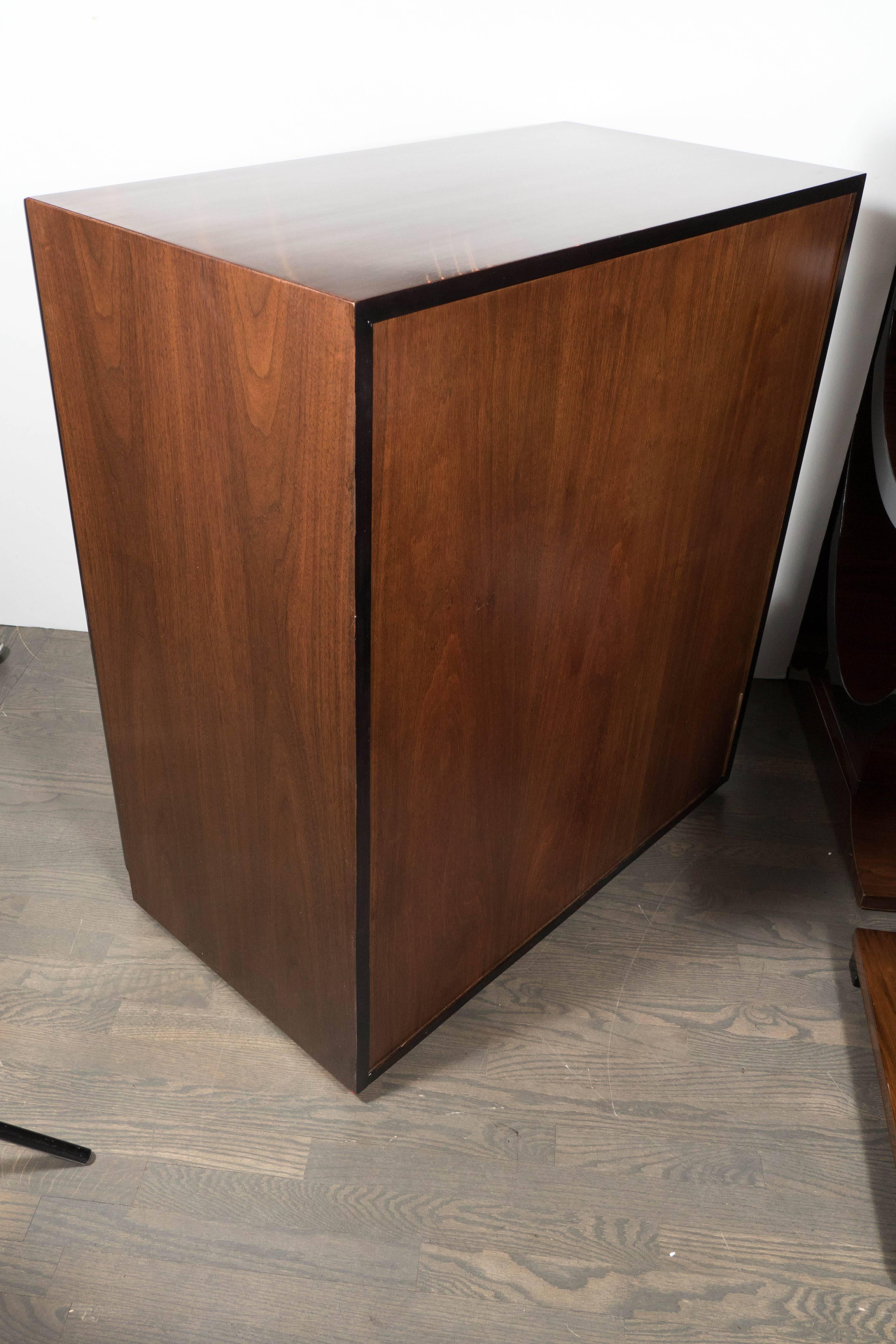 Mid-Century Modern Chest in Two-Tone Walnut by Robsjohn-Gibbings for Widdicomb For Sale 1