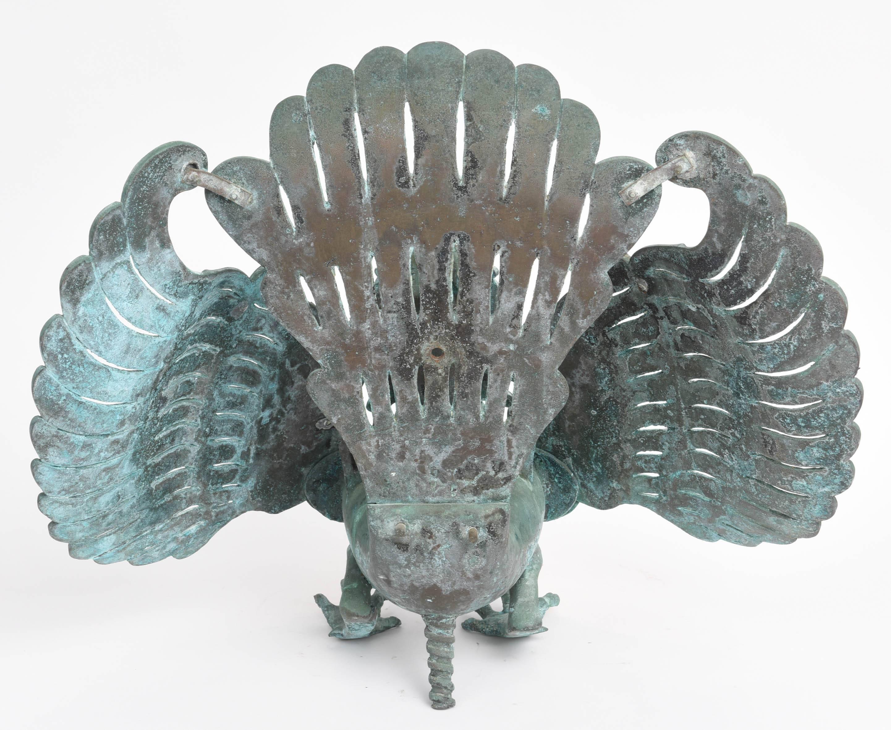 19th Century Southeast Asian Patinated Bronze Mythical Garuda Bird In Excellent Condition For Sale In Kensington, MD