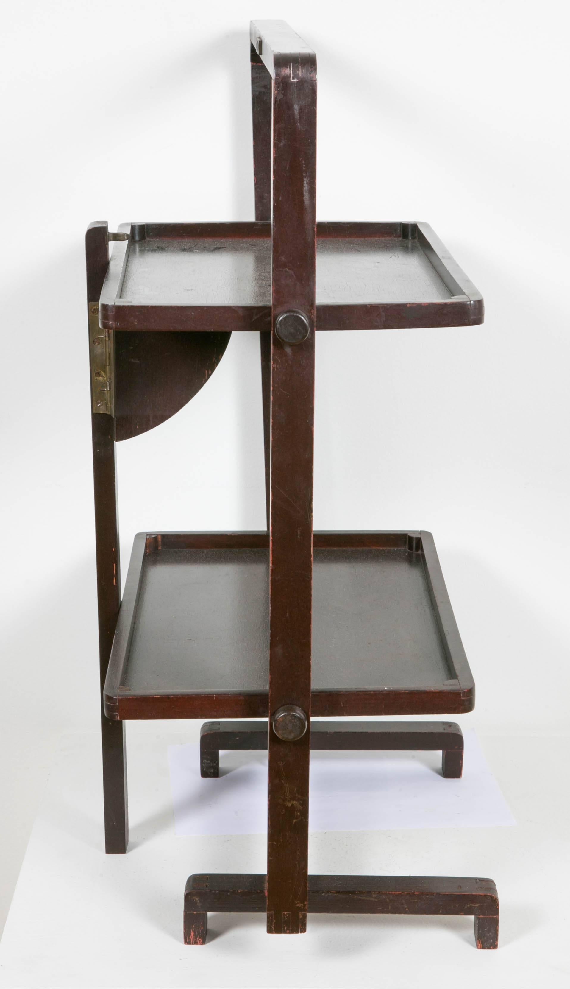 Art Déco Folding Side Table by André Groult, circa 1930 In Good Condition For Sale In Paris, FR