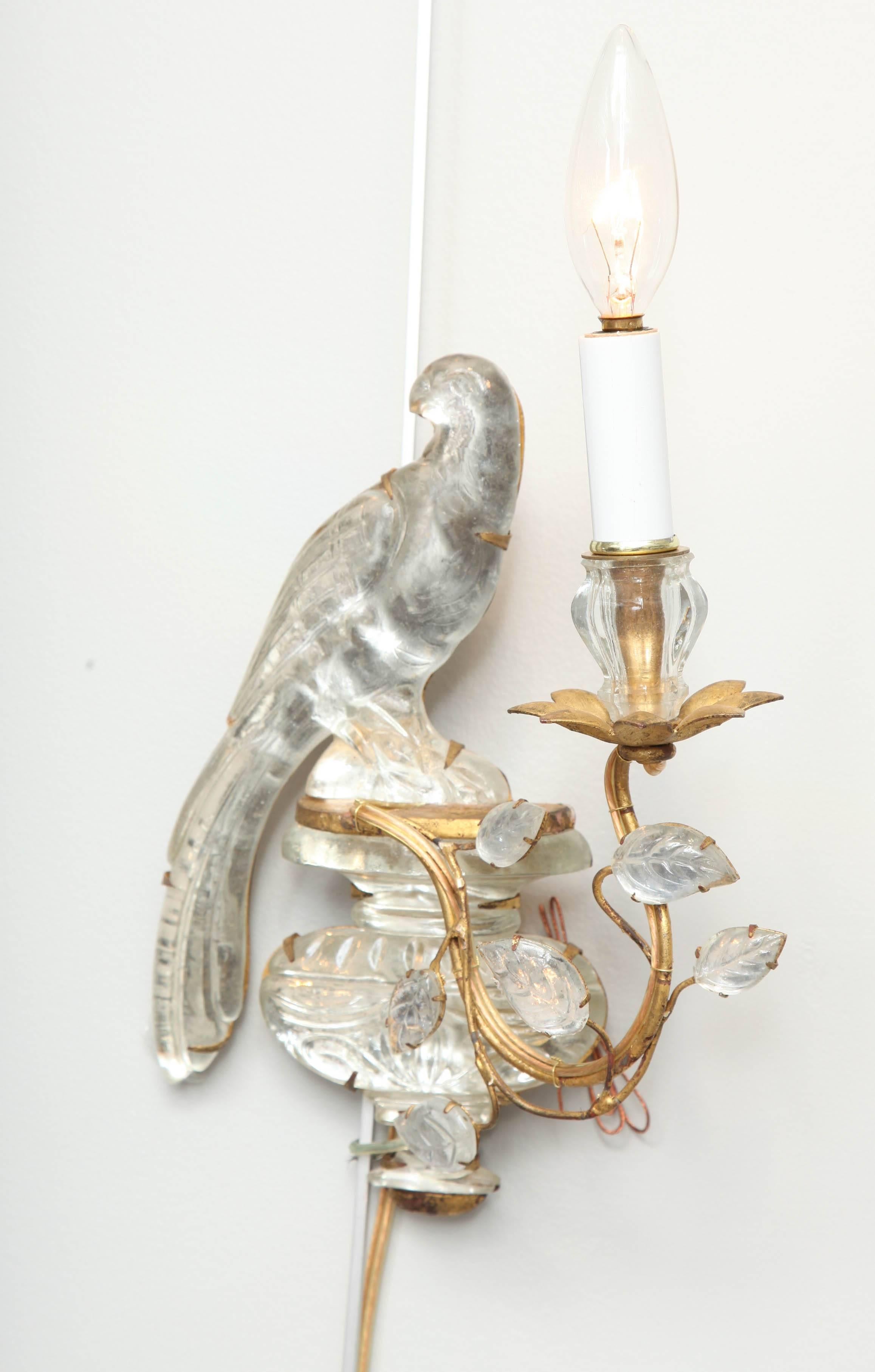 Pair of Maison Baguès Sconces In Excellent Condition In New York, NY