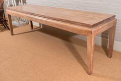 Large French Oak Modern Console or Center Table