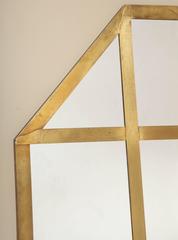Octagonal Brass Mirror