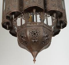 Moroccan Moorish Hand-Crafted Lantern Mamounia Light Fixture Clear Glass