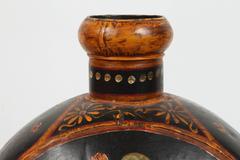 Hand-Painted Indo-raj Large Metal Vessel