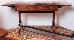 19th Century Regency Rosewood and Inlayed Sofa Table