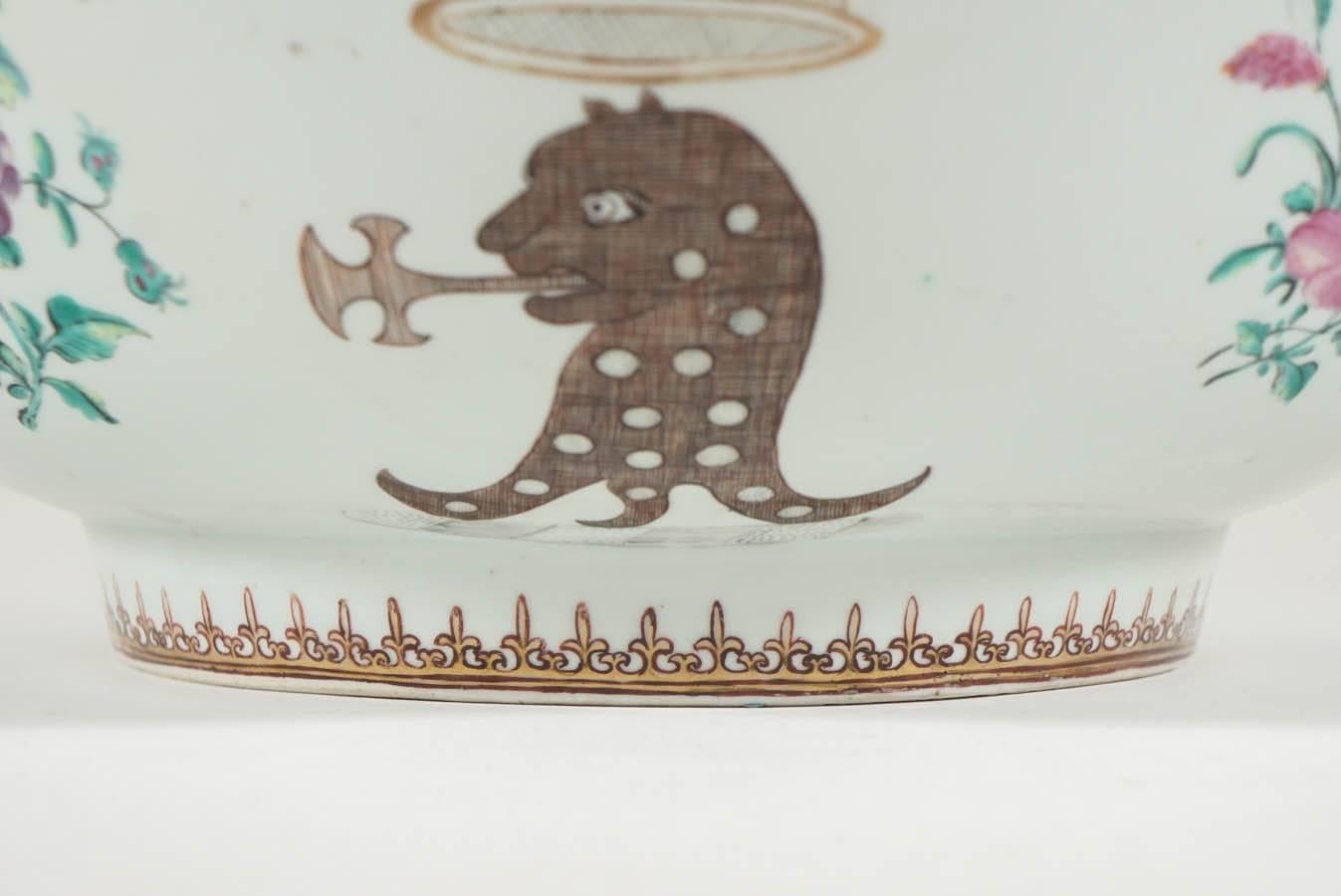 The Pleydell-Bouverie Family Punch Bowl, Chinese Export, circa 1750 3