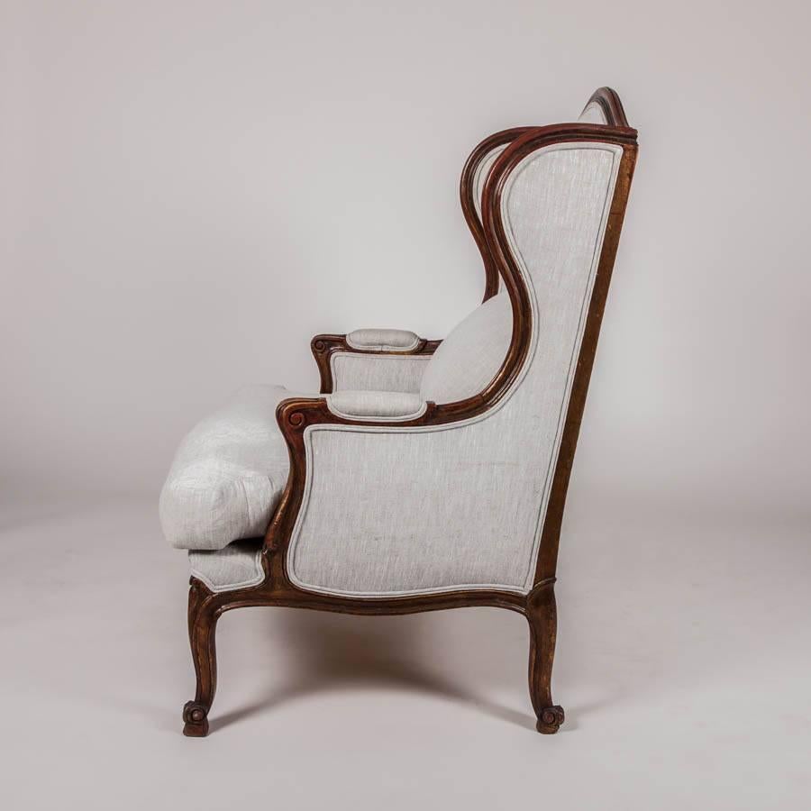 Pair of Bergère à Oreilles Armchairs, circa 1900. In Excellent Condition In London, GB