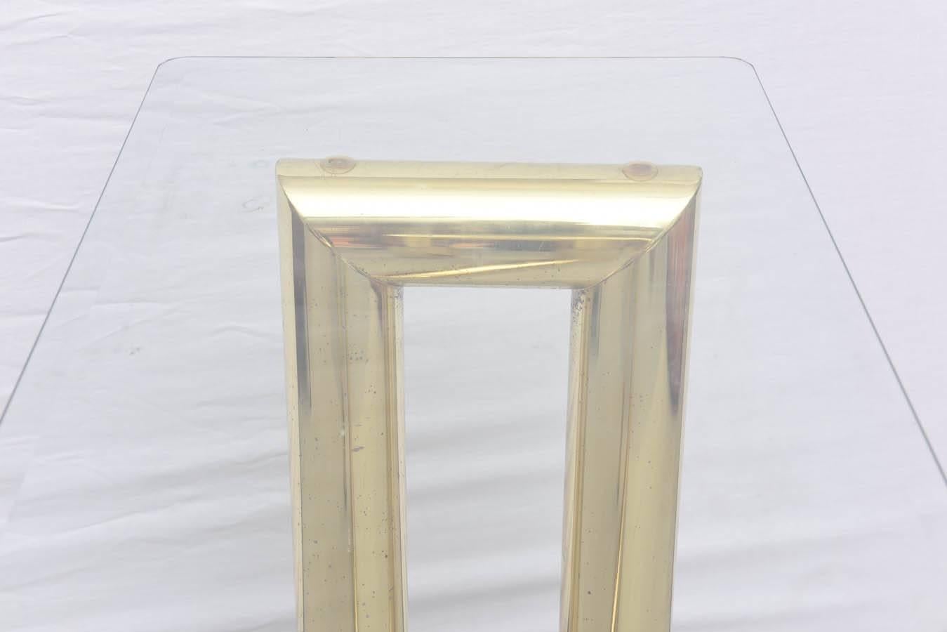 Abstract Brass Karl Springer Console Table, 1970s, USA 1