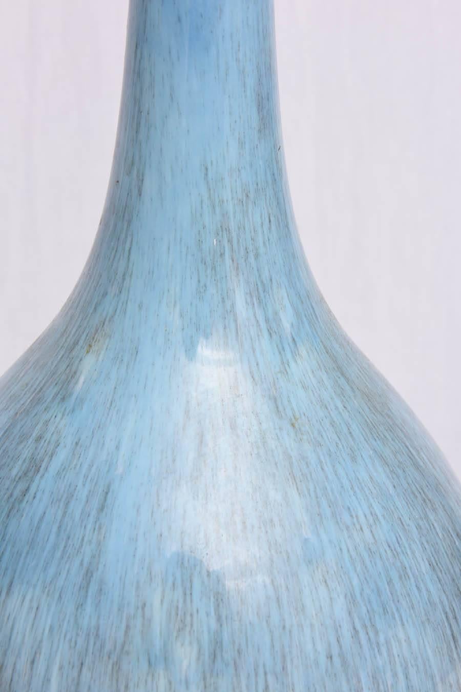 American Blue Royal Haeger Lamp, 1960s, USA