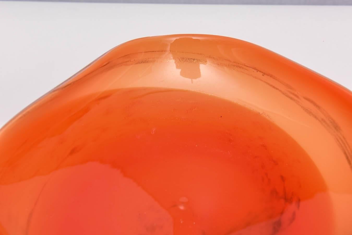Mid-Century Modern Camer Glass Decorative Bowl, USA, 1970s