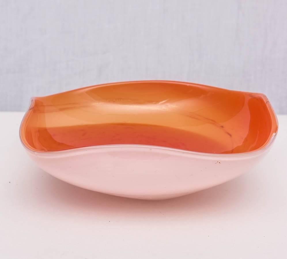 American Camer Glass Decorative Bowl, USA, 1970s