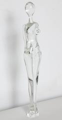 Italian Glass Nude Standing Figural Sculpture