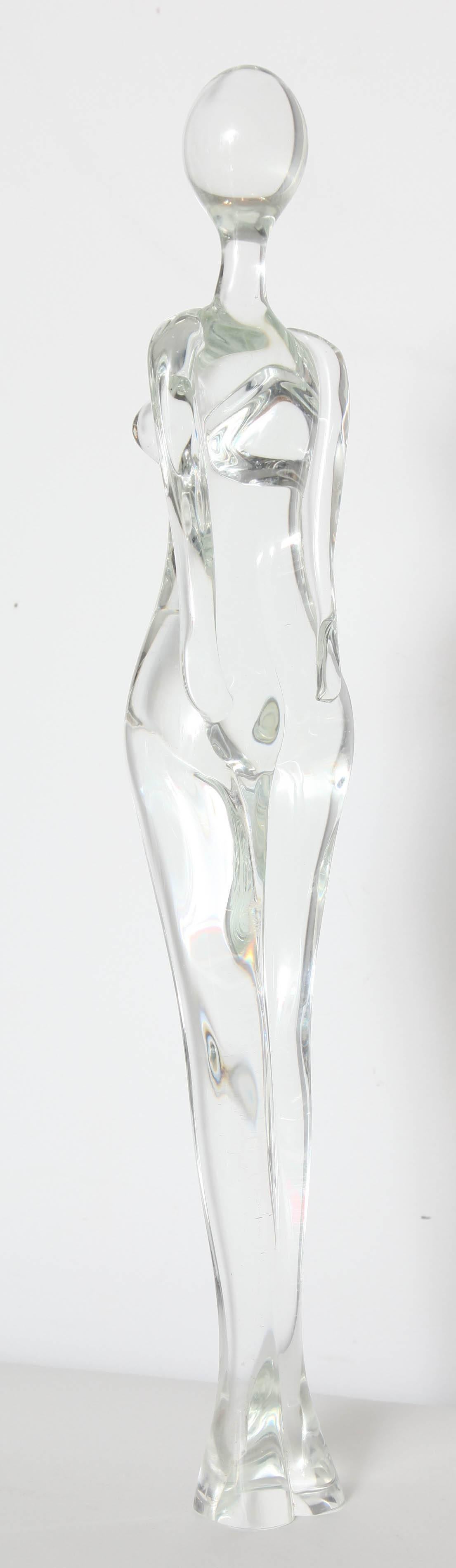 Italian Glass Nude Standing Figural Sculpture 3