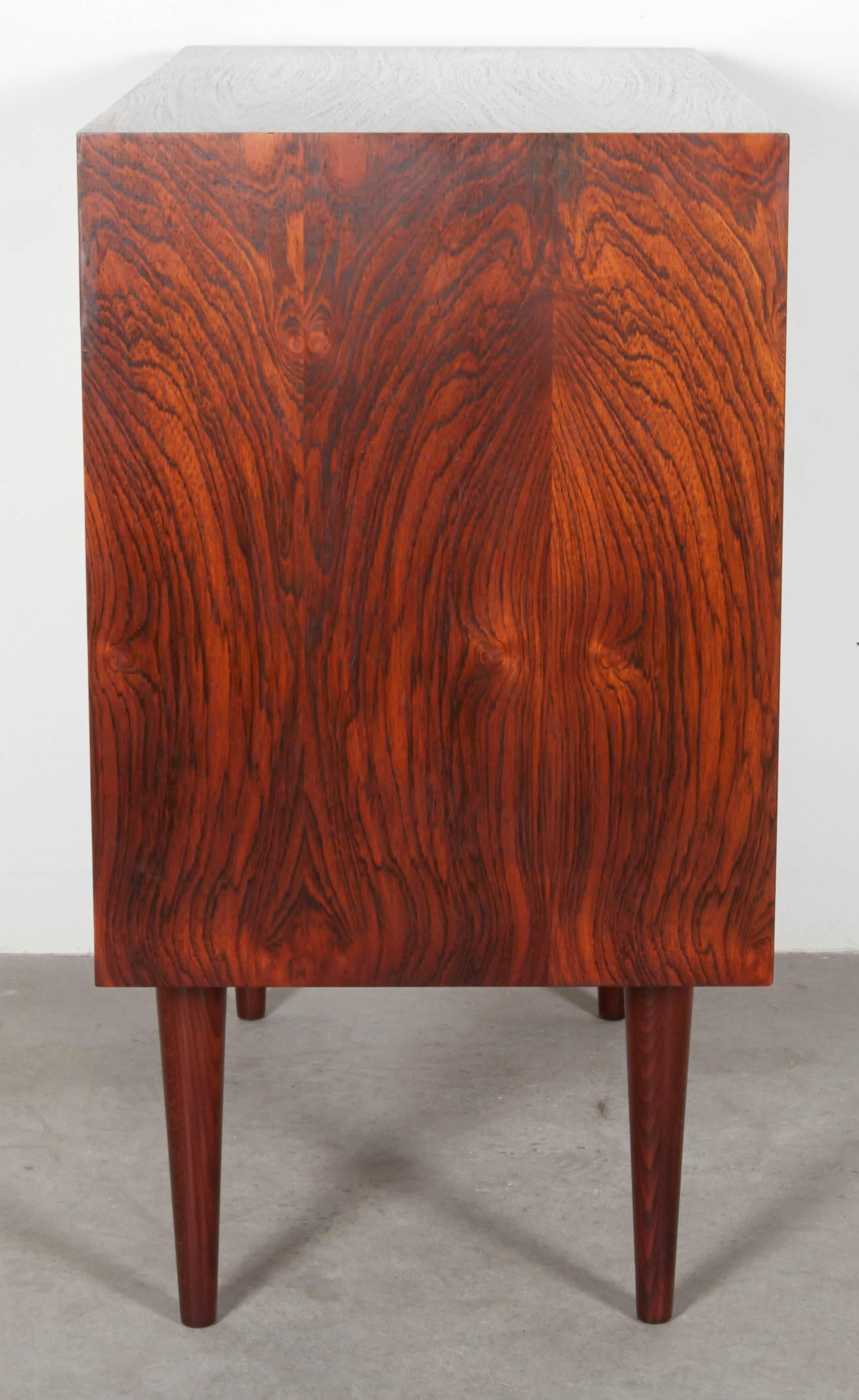 Kai Kristiansen Danish Rosewood Bachelor Dresser In Excellent Condition In New York, NY