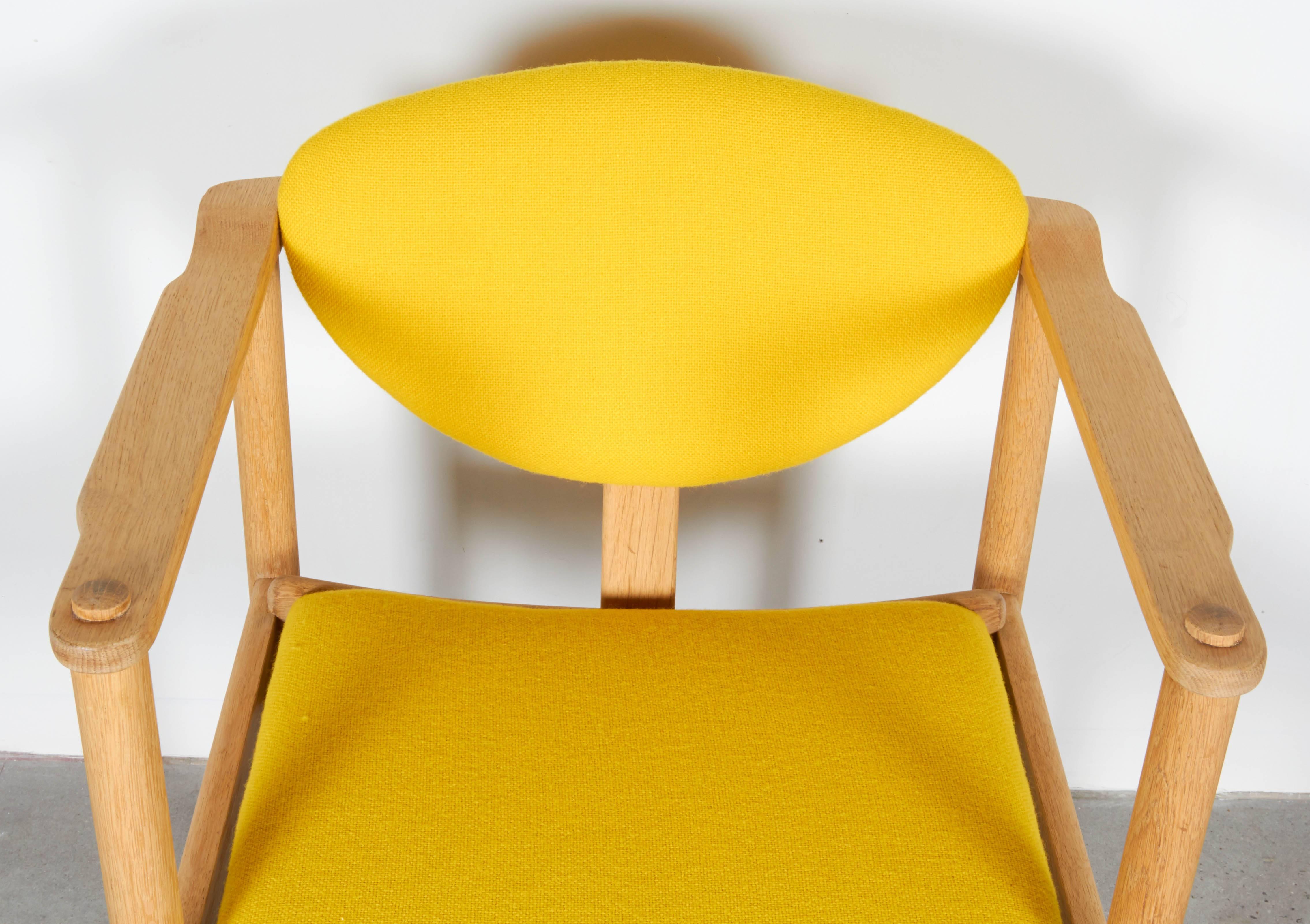 Scandinavian Modern Bjorn Engo Oak Dining Chairs, Set of 8 For Sale