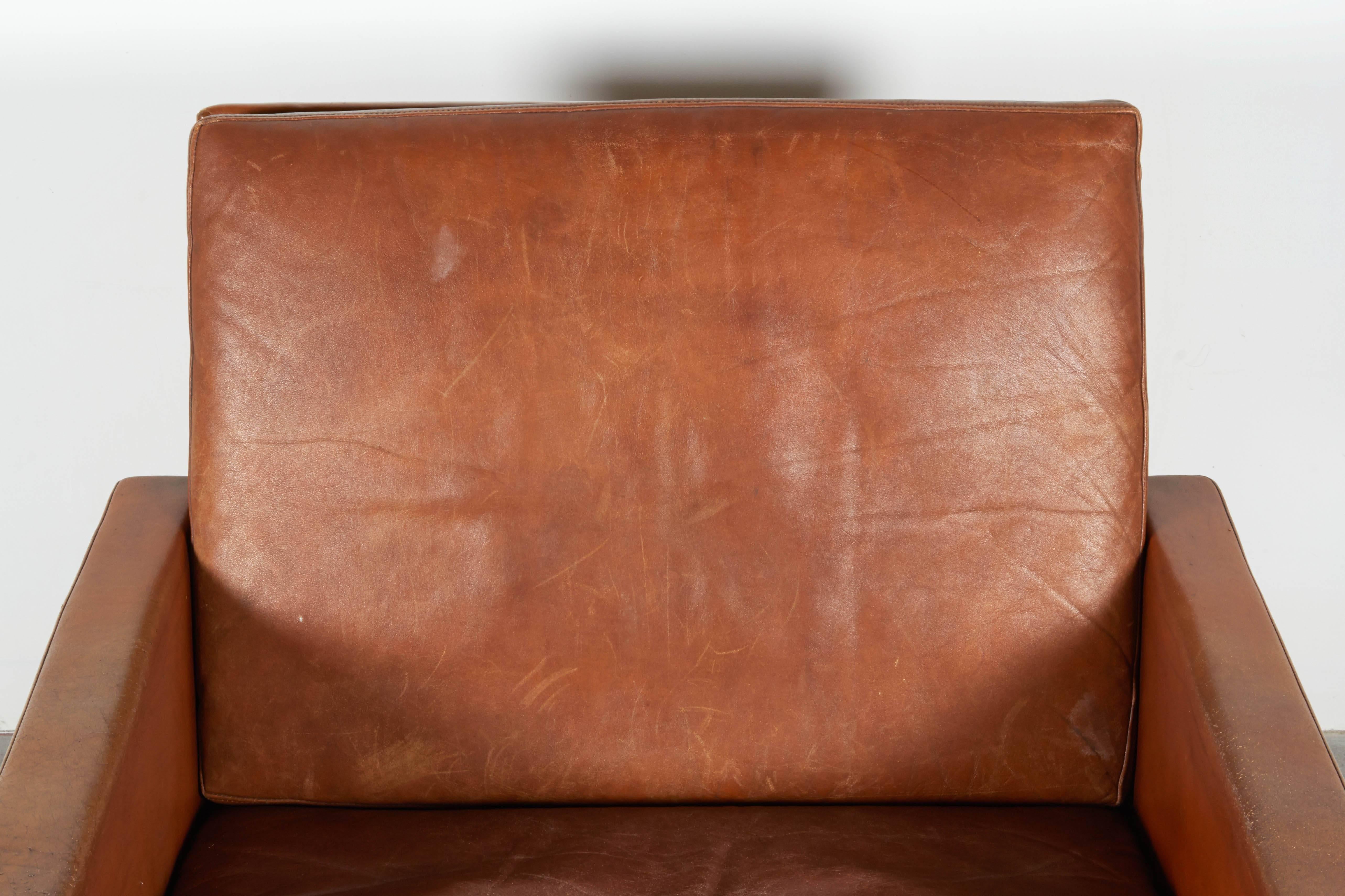 Scandinavian Modern Leather Club Chair by Steen Ostergaard, 1961