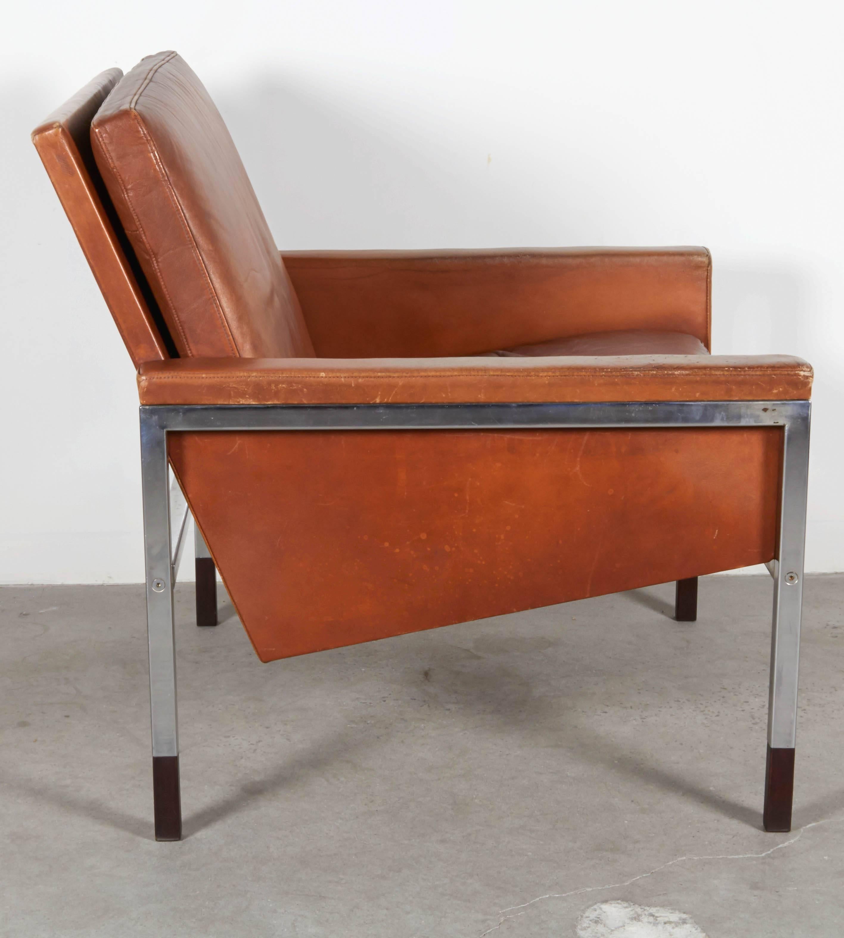Leather Club Chair by Steen Ostergaard, 1961 In Good Condition In New York, NY