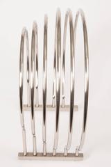 Nickel Circular Compact Magazine Holder