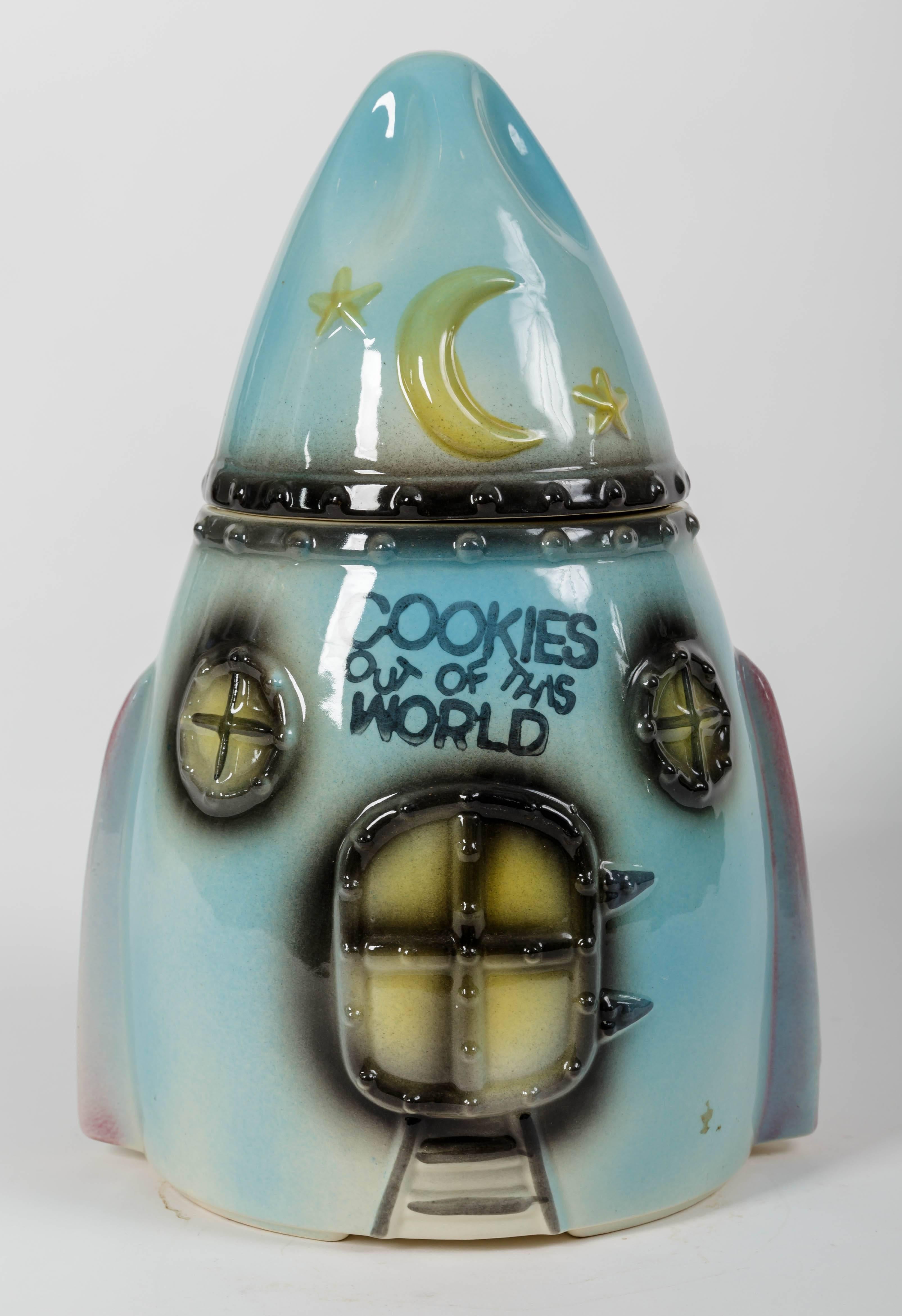 American Vintage Space Ship Cookie Jar